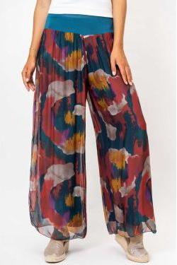 X MADE IN ITALY SILK PANT 2184