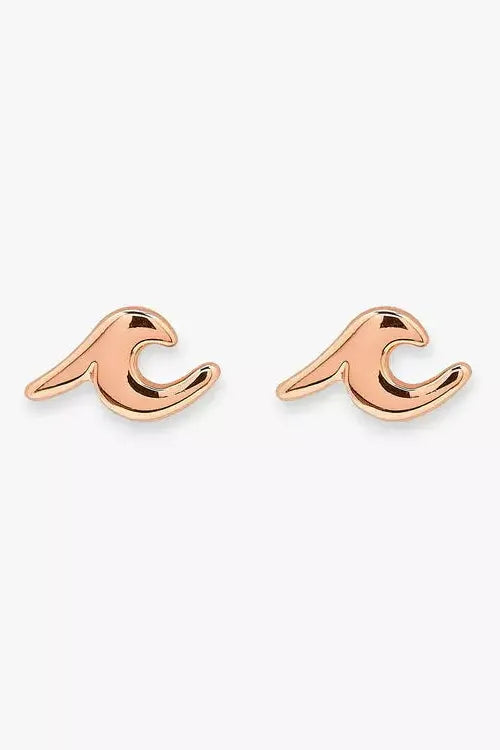 PURA VIDA EARRINGS, WAVE in BRASS x