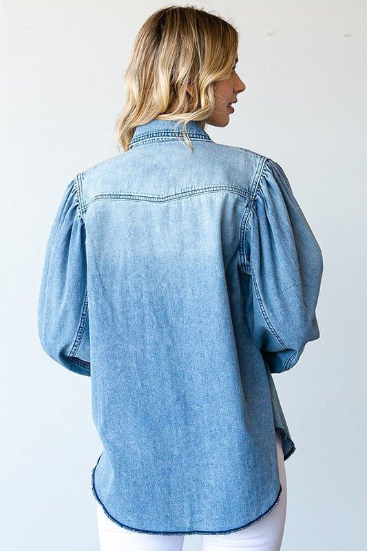 FL BALINCENIA DENIM SHIRT 268