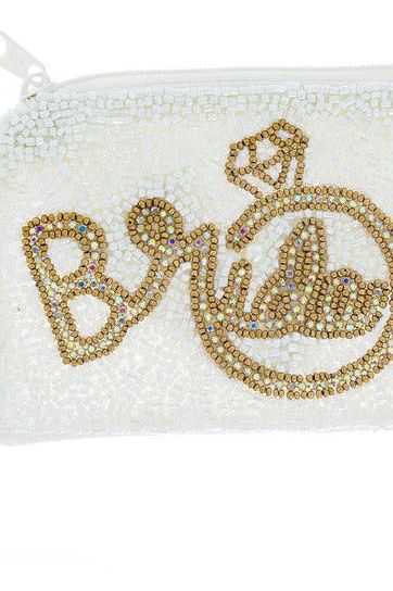 SEED BEAD HANDMADE BEADED ZIPPER COIN BAGS