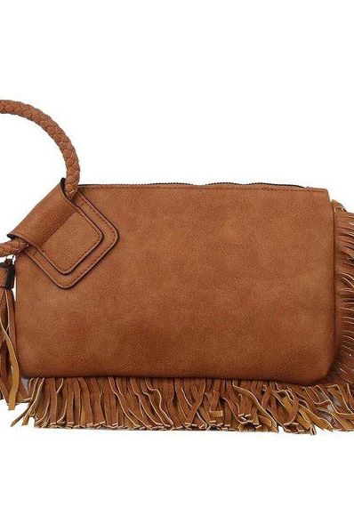 FRINGE WRISTLET PURSE ~ 13 COLORS, 0378