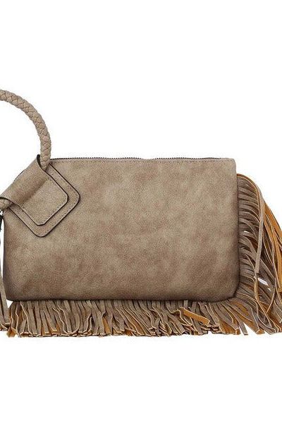 FRINGE WRISTLET PURSE ~ 13 COLORS, 0378
