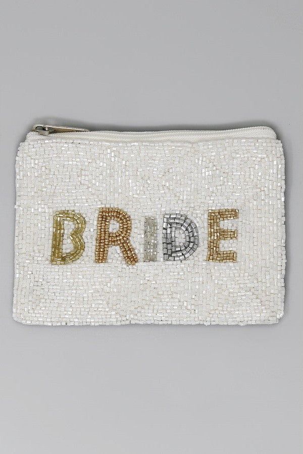 SEED BEAD HANDMADE BEADED ZIPPER COIN BAGS