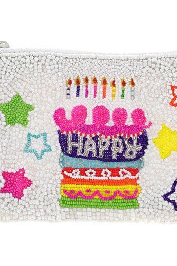 SEED BEAD HANDMADE BEADED ZIPPER COIN BAGS