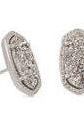 KENDRA SCOTT ELLIE STUD EARRINGS ~ RHODIUM