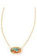 KENDRA SCOTT ELISA SHORT PENDANT NECKLACE in GOLD