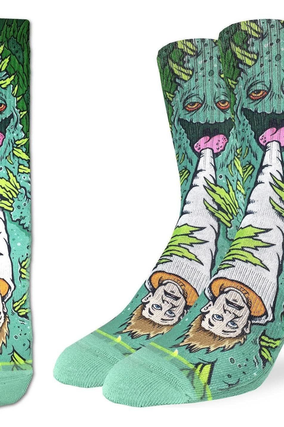 Men's Weed Smoking a Human Socks