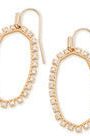 KENDRA SCOTT ELLE OPEN FRAME EARRINGS ~ Rosegold