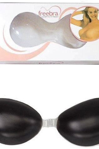 X SILICONE FREEBRA BLACK, Size B cup