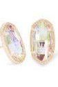 KENDRA SCOTT ELLIE STUD EARRINGS ~ ROSEGOLD DICRONIC GLASS