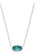 KENDRA SCOTT ELISA SHORT PENDANT NECKLACE, RHODIUM