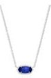KENDRA SCOTT ELISA SHORT PENDANT NECKLACE, RHODIUM