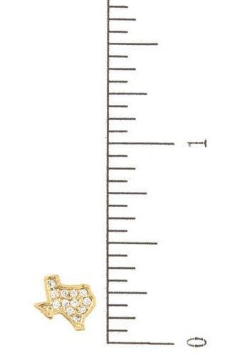 TINY TX CZ EARRING E5425