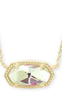 KENDRA SCOTT ELISA SHORT PENDANT NECKLACE in GOLD