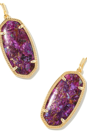 KENDRA SCOTT ELLE DROP EARRINGS ~ GOLD
