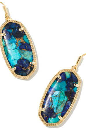 KENDRA SCOTT ELLE DROP EARRINGS ~ GOLD