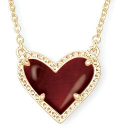 KENDRA SCOTT ARI HEART SHORT PENDANT ~ Gold NECKLACES