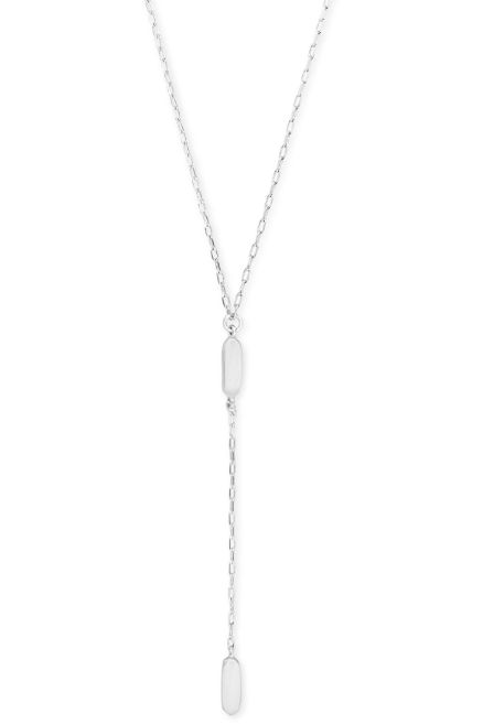 KENDRA SCOTT FERN NECKLACE ~ Y SILVER