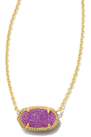 KENDRA SCOTT ELISA SHORT PENDANT NECKLACE in GOLD