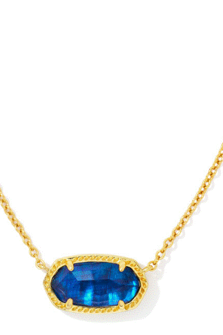 KENDRA SCOTT ELISA SHORT PENDANT NECKLACE in GOLD