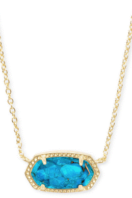 KENDRA SCOTT ELISA SHORT PENDANT NECKLACE in GOLD