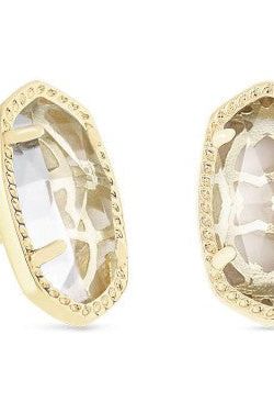 KENDRA SCOTT ELLIE STUD EARRINGS ~ GOLD