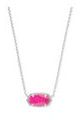 KENDRA SCOTT ELISA SHORT PENDANT NECKLACE, RHODIUM
