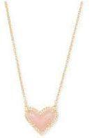 KENDRA SCOTT ARI HEART SHORT PENDANT ~ Gold NECKLACES