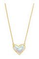 KENDRA SCOTT ARI HEART SHORT PENDANT ~ Gold