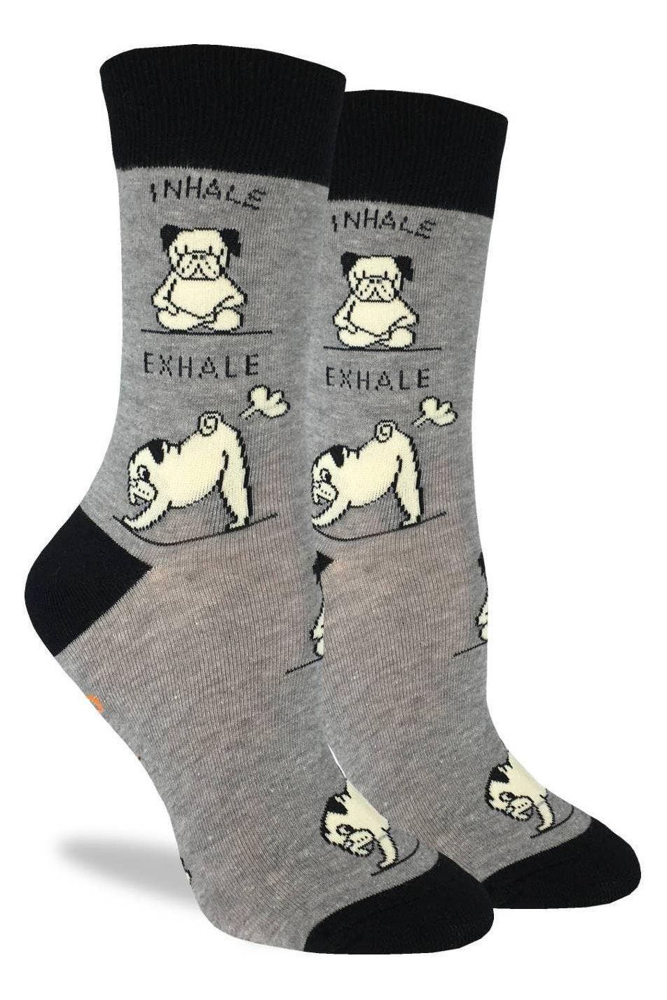 Women's Yoga Pug Socks