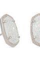 KENDRA SCOTT ELLIE STUD EARRINGS ~ RHODIUM
