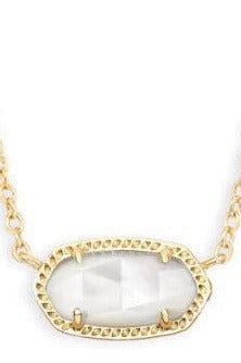 KENDRA SCOTT ELISA SHORT PENDANT NECKLACE in GOLD