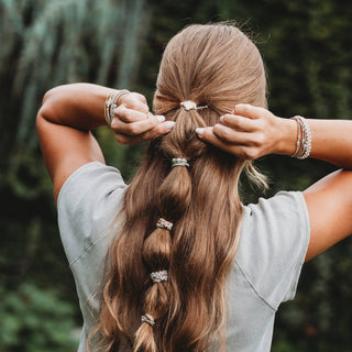 K'Lani Glimmer Hair Tie Bracelet Set
