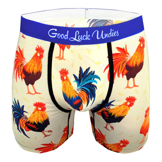 Men's Roosters Underwear: Extra Large (Size 38-40)