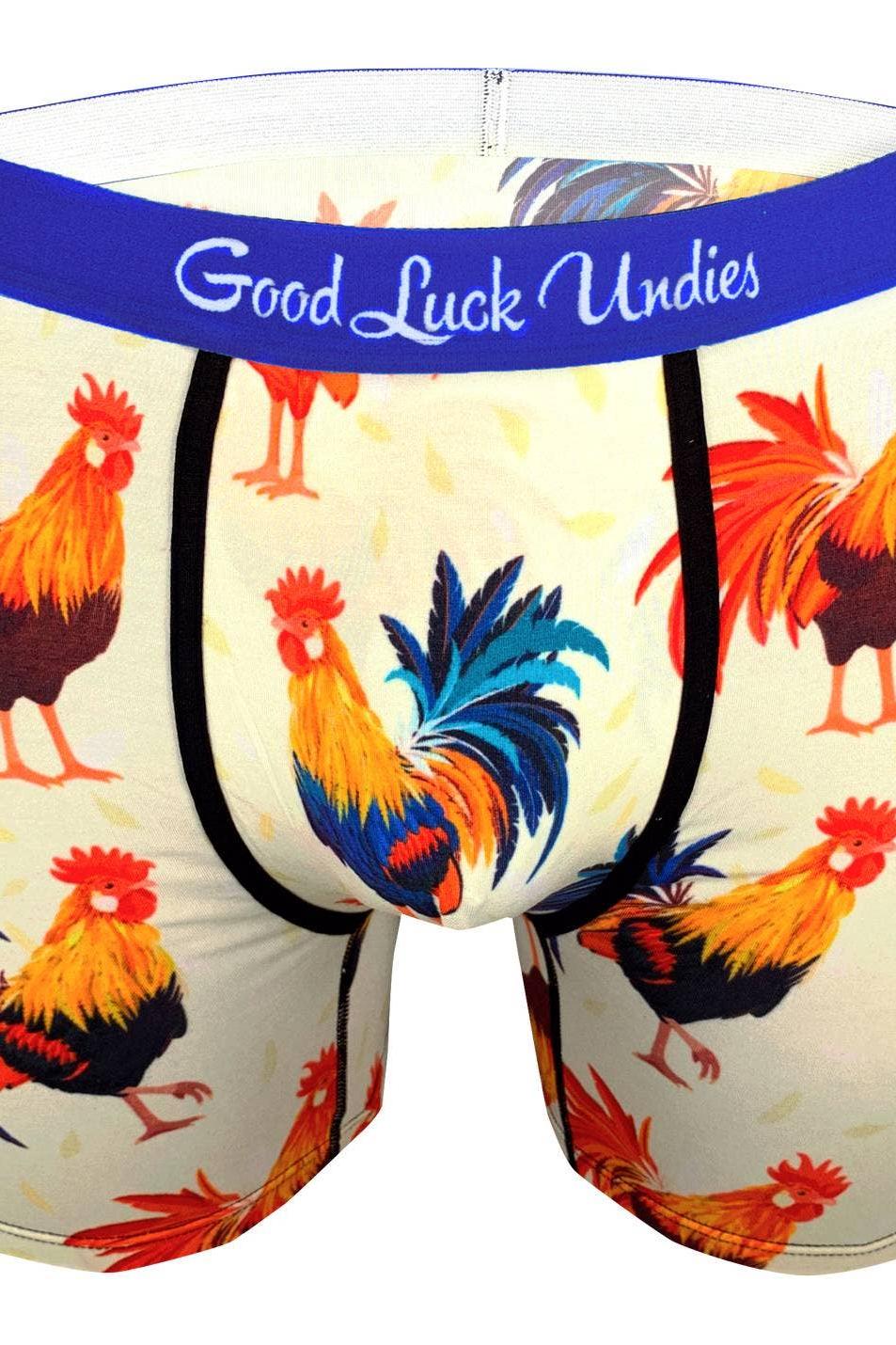 Men's Roosters Underwear: Small (Size 29-31)
