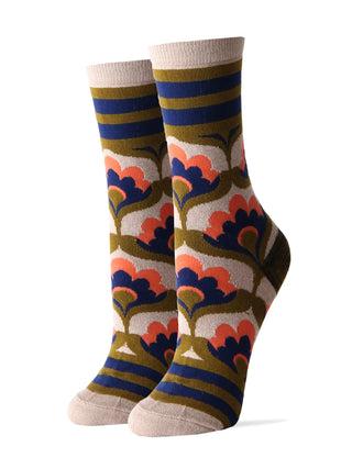 Colorful patterned socks on a white background