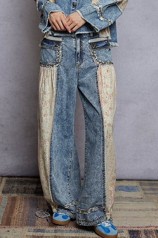 POL DAHLIA DENIM PANT P95