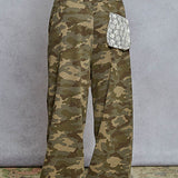 *POL CAMILA TERRY CAMO PANT P50A