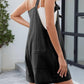 Bowknot overalls romper in Navy 4521