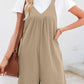 V-neck romper in Black 4523