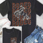 RODEO COWBOY TEE: MUSTARD