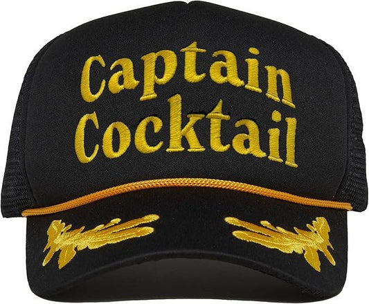 Cocktail Captain HAT BLACK