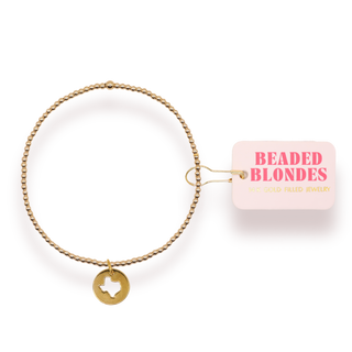 BEADED BLONDE TEXAS & CROSS JEWELRY