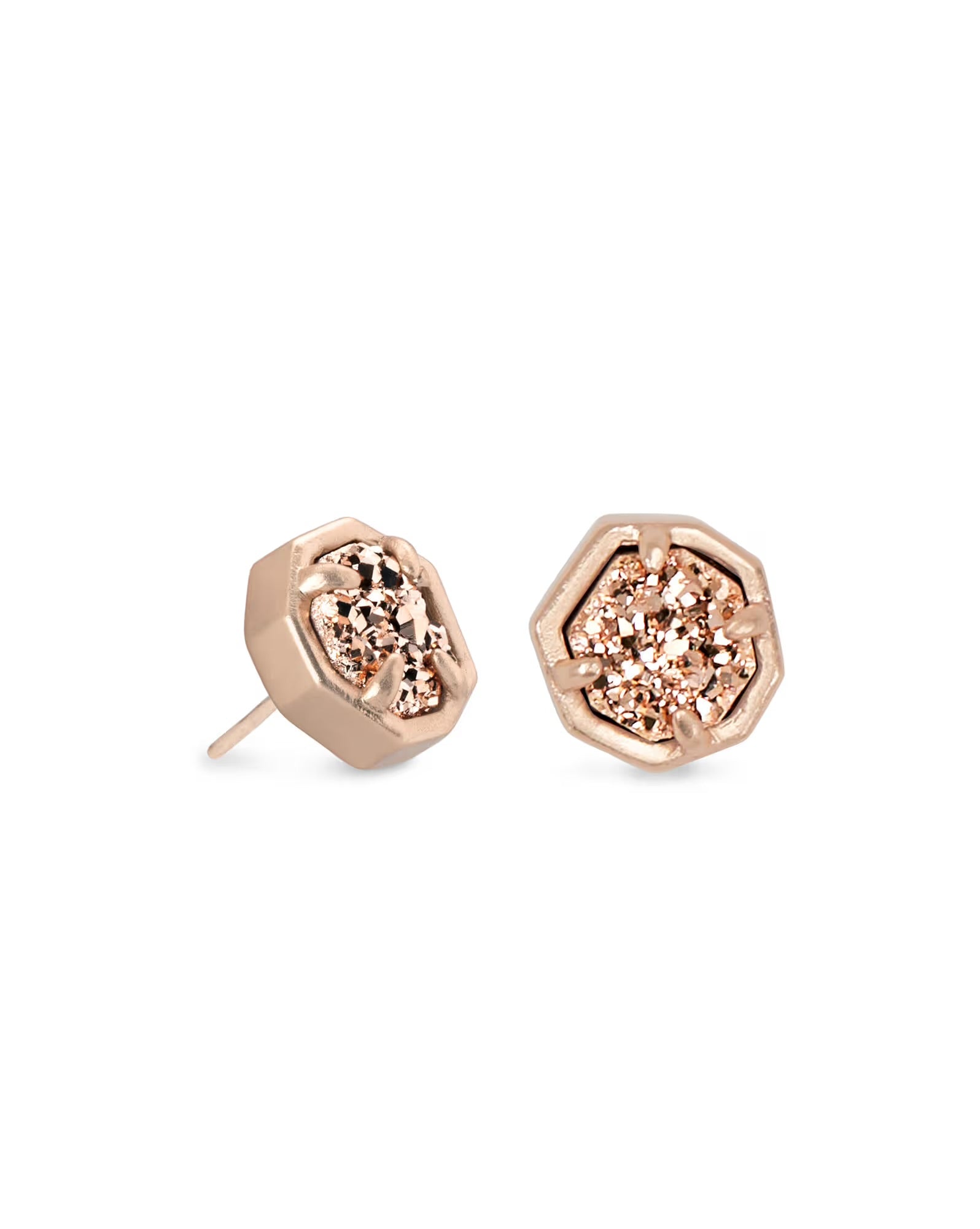 X KENDRA SCOTT NOLA STUD EARRINGS in ROSEGOLD
