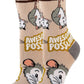 Anything is Possumble | Women's Cotton Crew Funny Socks 20006