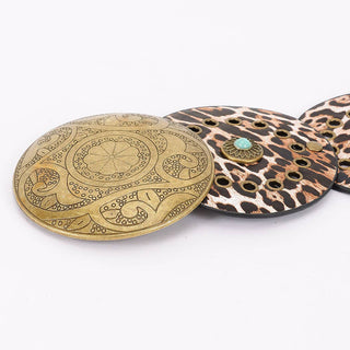 LEO BELT w/TURQ/GOLD