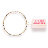 ILY Bracelet in Gold with Silver: Standard 6.75 inch