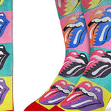 Men's The Rolling Stones, Hot Lips Pop Art Socks: Shoe Size 8-13