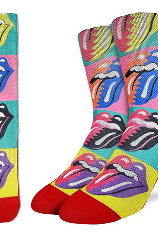 Men's The Rolling Stones, Hot Lips Pop Art Socks