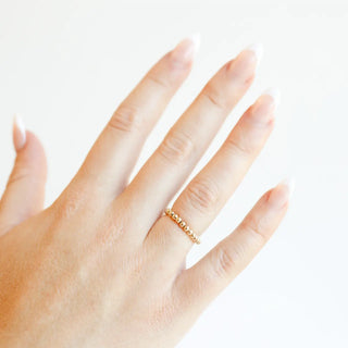 Beaded Blondes All Gold Ring ~ one size